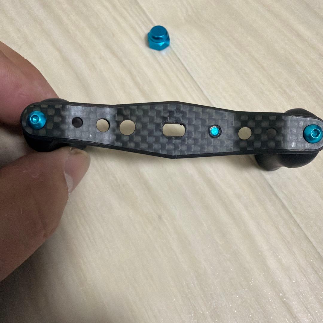 IXAカーボンハンドルパーツ ブラック/ブルー シマノ左巻き80mm - メルカリ