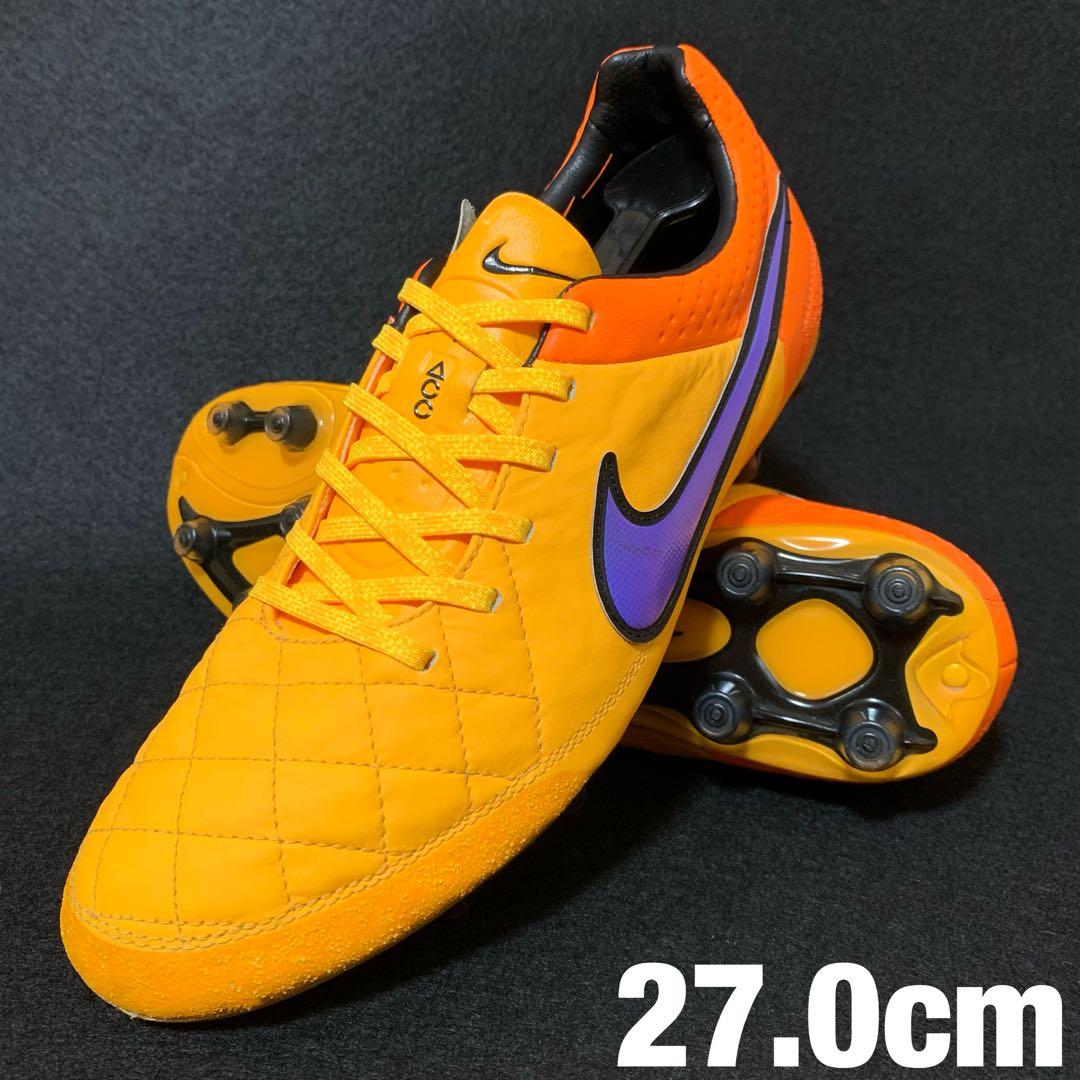 【極美品】NIKE ティエンポ レジェンド 5 HG-E NIKE ナイキ ティエンポ レジェンド V HG-E(ブラック×イエロー) 658602