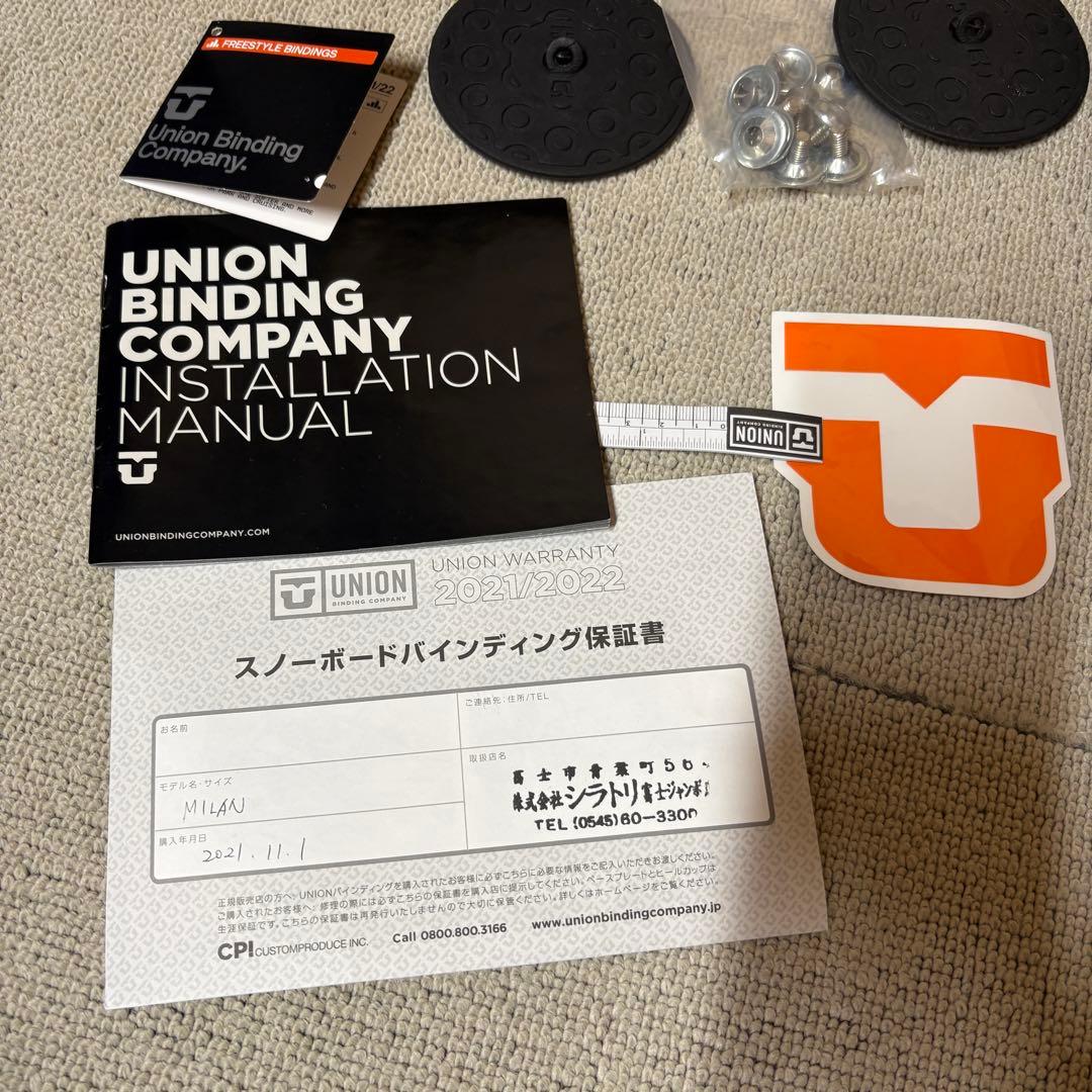 UNION MILAN スノーボード ビンディング ブラック M 2021/22 - メルカリ