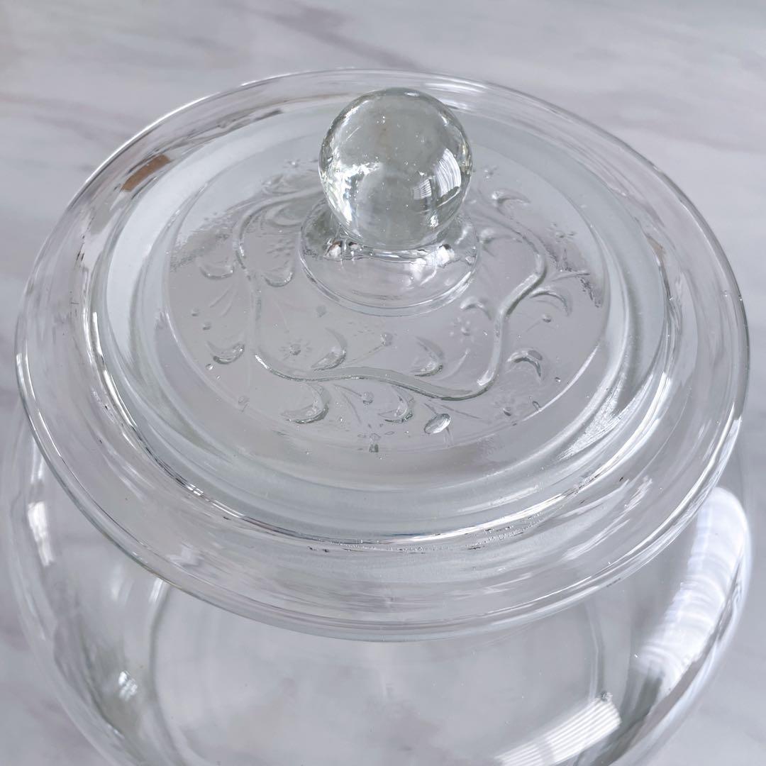 戦前 昭和レトロ 煎餅瓶 ガラス 気泡入り 昭和 保存瓶 駄菓子瓶 ガラス