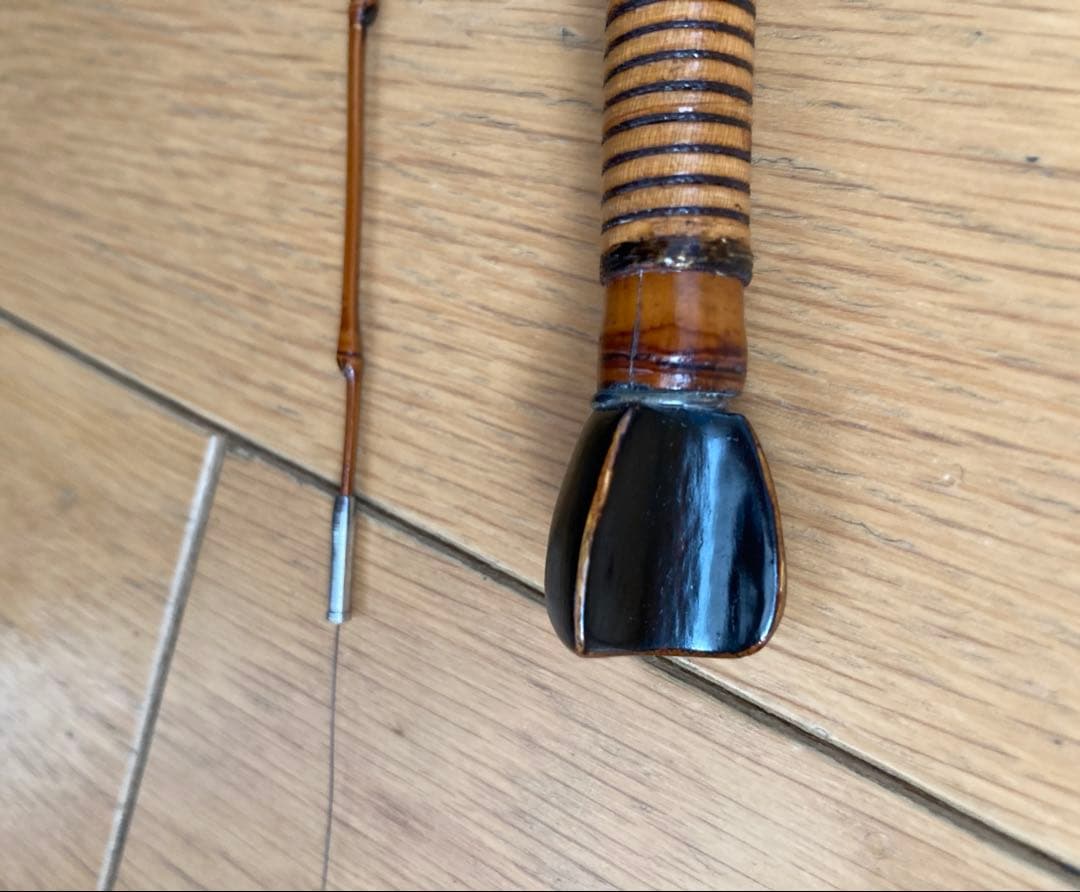 江戸和竿 実釣未使用・完品 ハゼ用水雷竿 東作一門 寿代作 2継 93cm