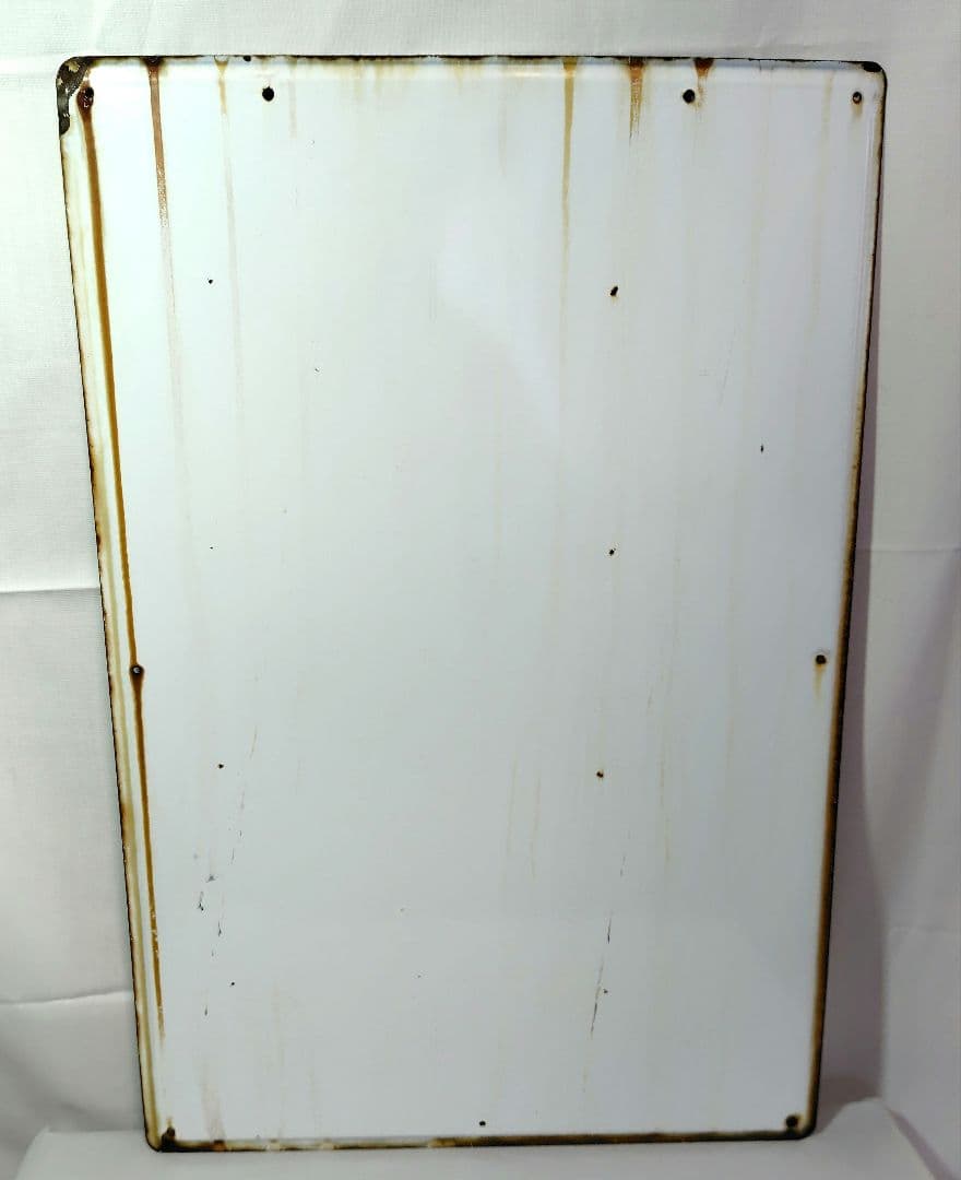 オロナイン軟膏 ホーロー看板 昭和レトロ 当時物 浪花千栄子 大塚製薬 琺瑯看板