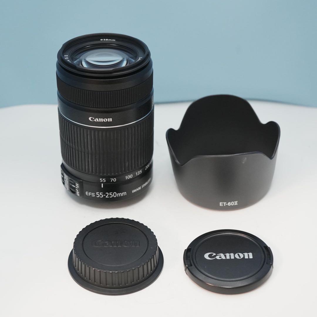 Canon純正 55-250mm 標準+望遠レンズ 美品 a4689 - メルカリ