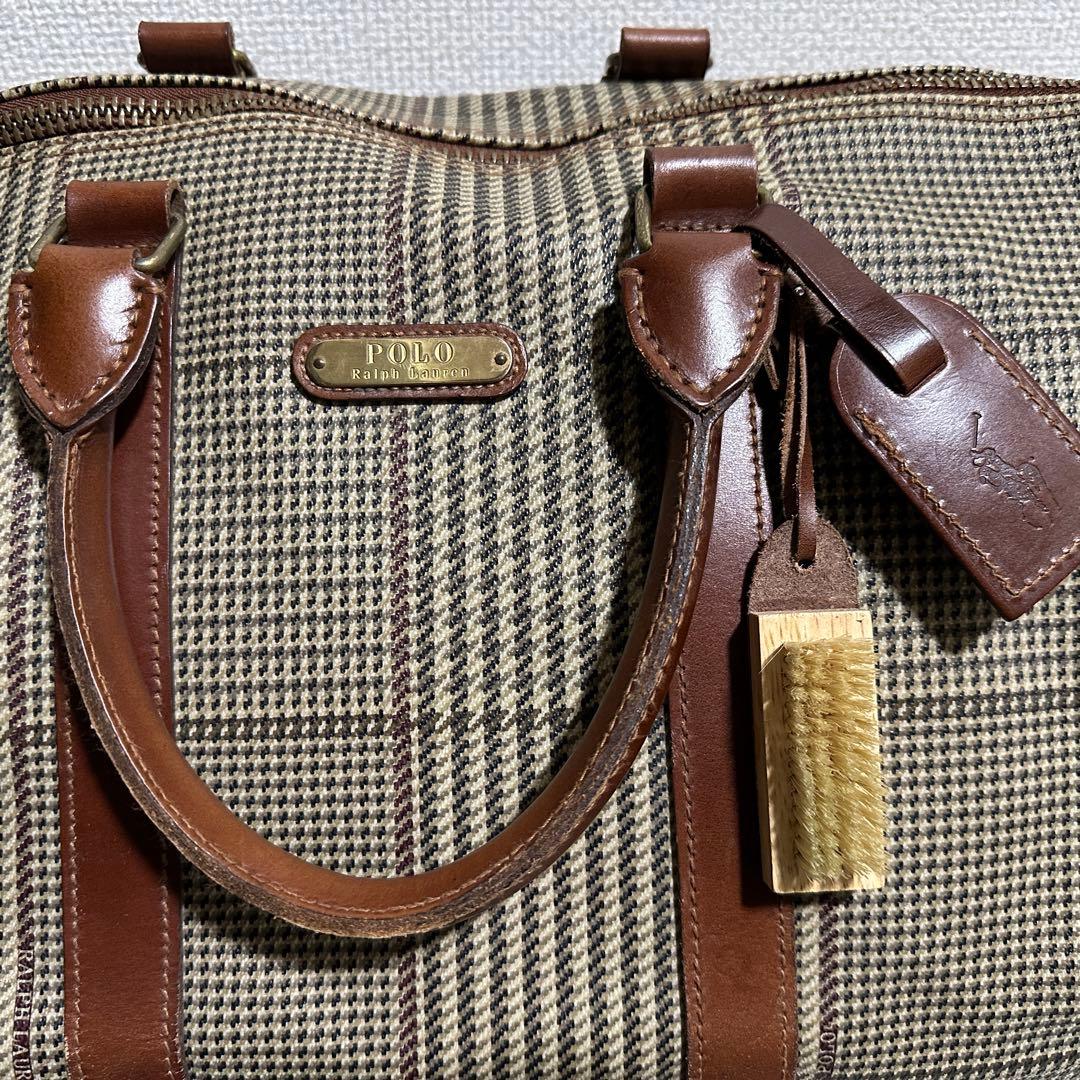 専用☆美品✨大容量 2way 横幅60㎝ ラルフローレン ボストンバッグ 千鳥