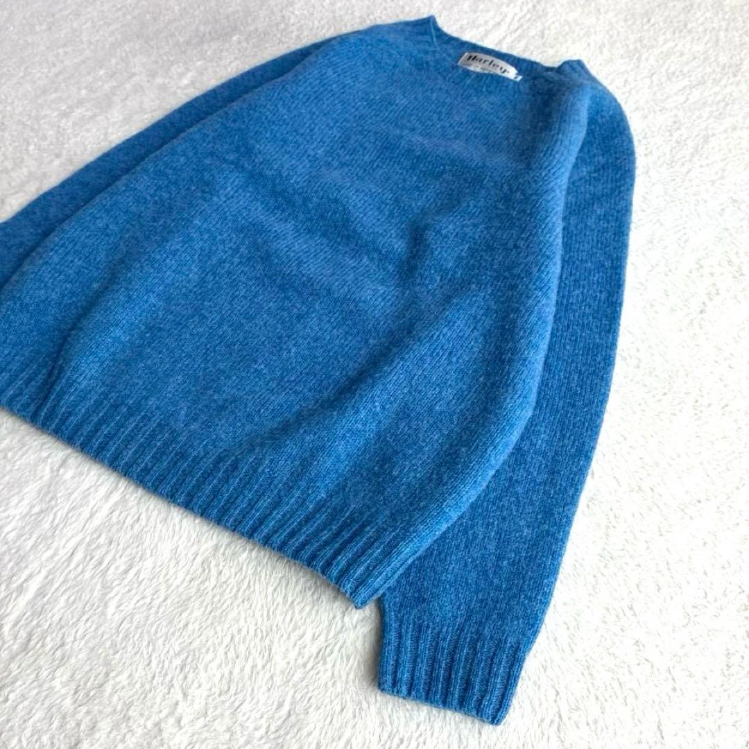 ハーレーオブスコットランド ウール クルーネックプルオーバー ニット