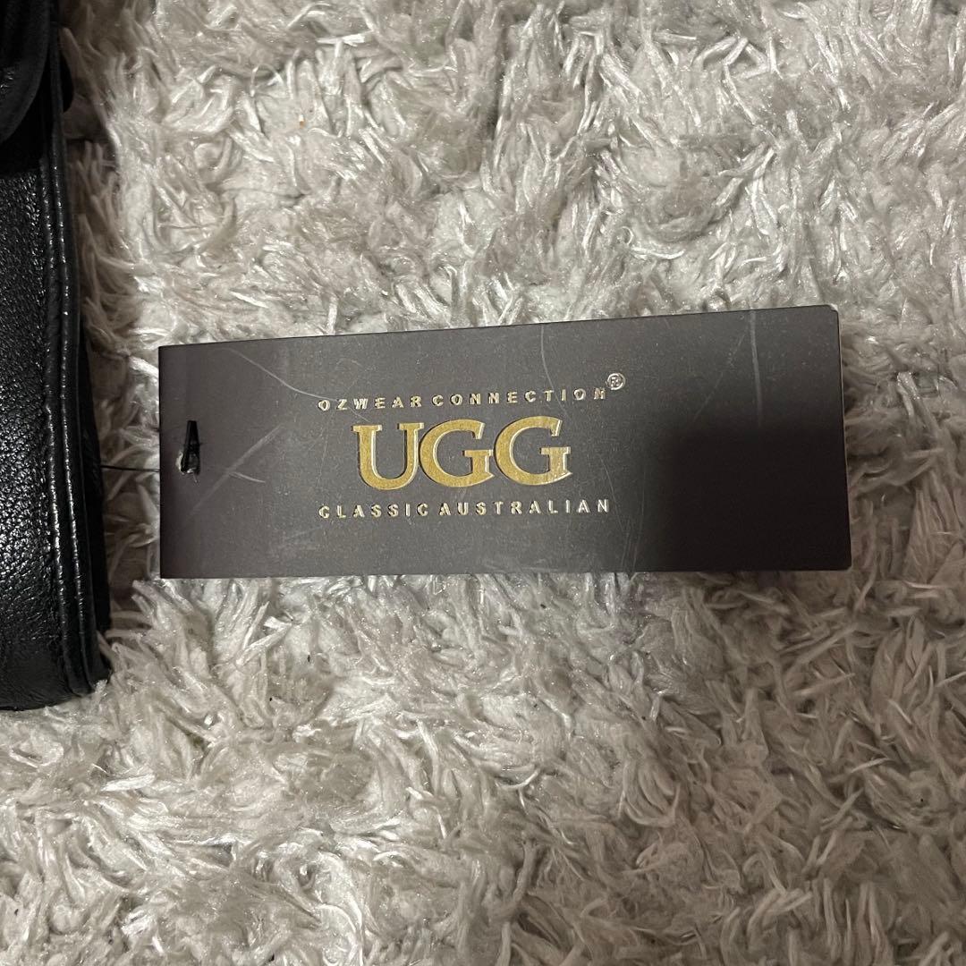 土日割引本革【新品未使用】タグ付 UGG レザーグローブ メンズ