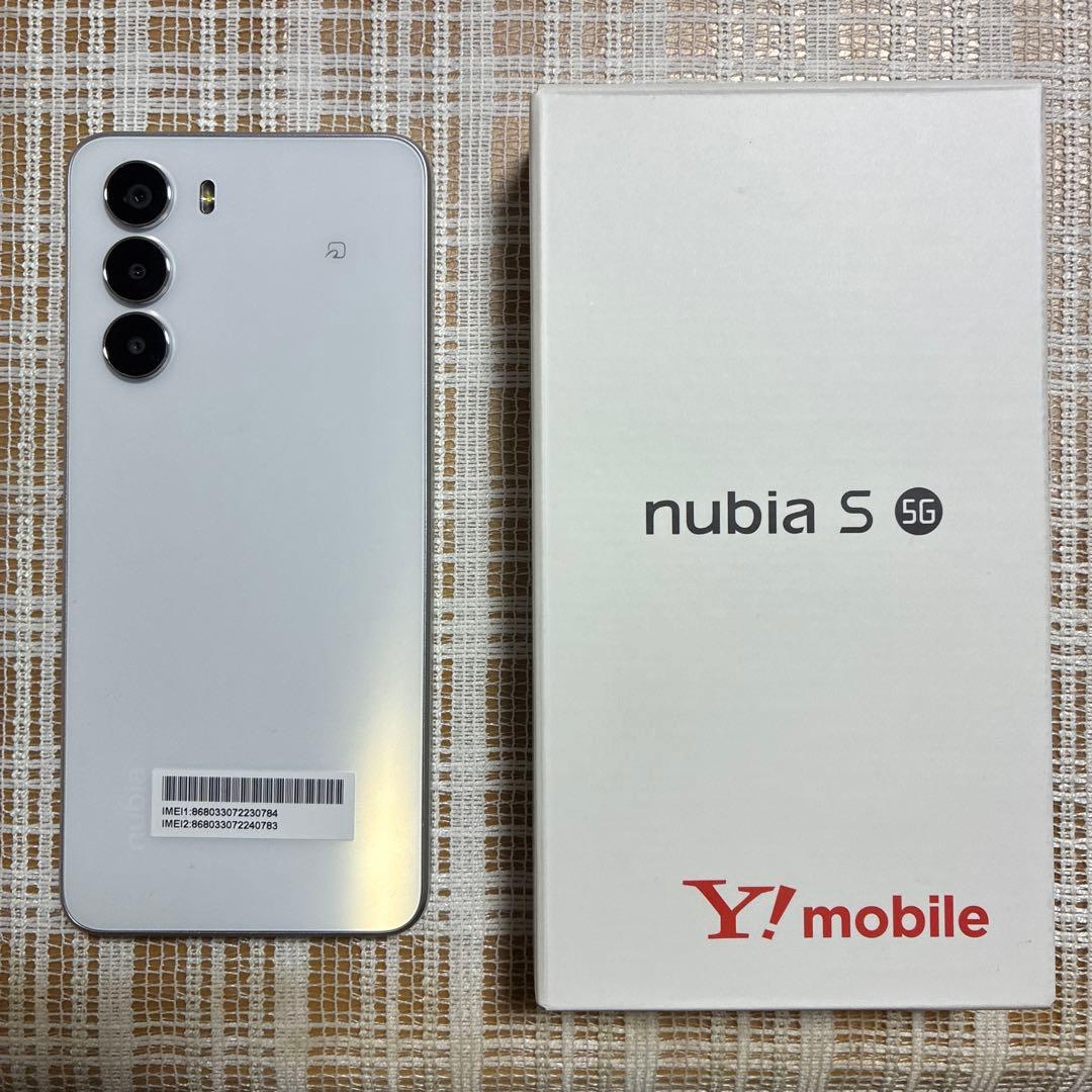 nubia S 5G A403ZT ホワイト Y!mobile 未使用 ZTE nubia S 5G A403ZT Y!mobile ホワイト SIMロック解除済み 新品 未