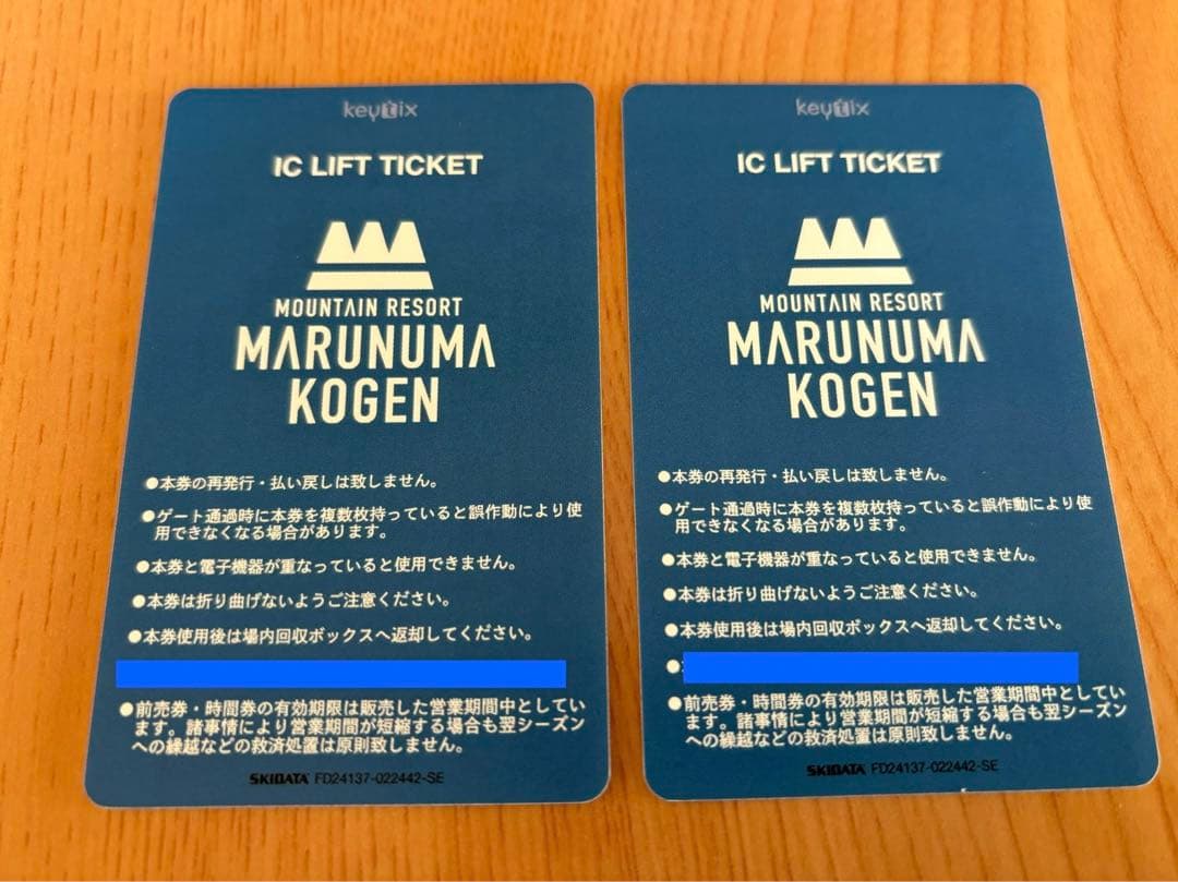丸沼高原スキー場のICリフトチケット2枚セット - メルカリ
