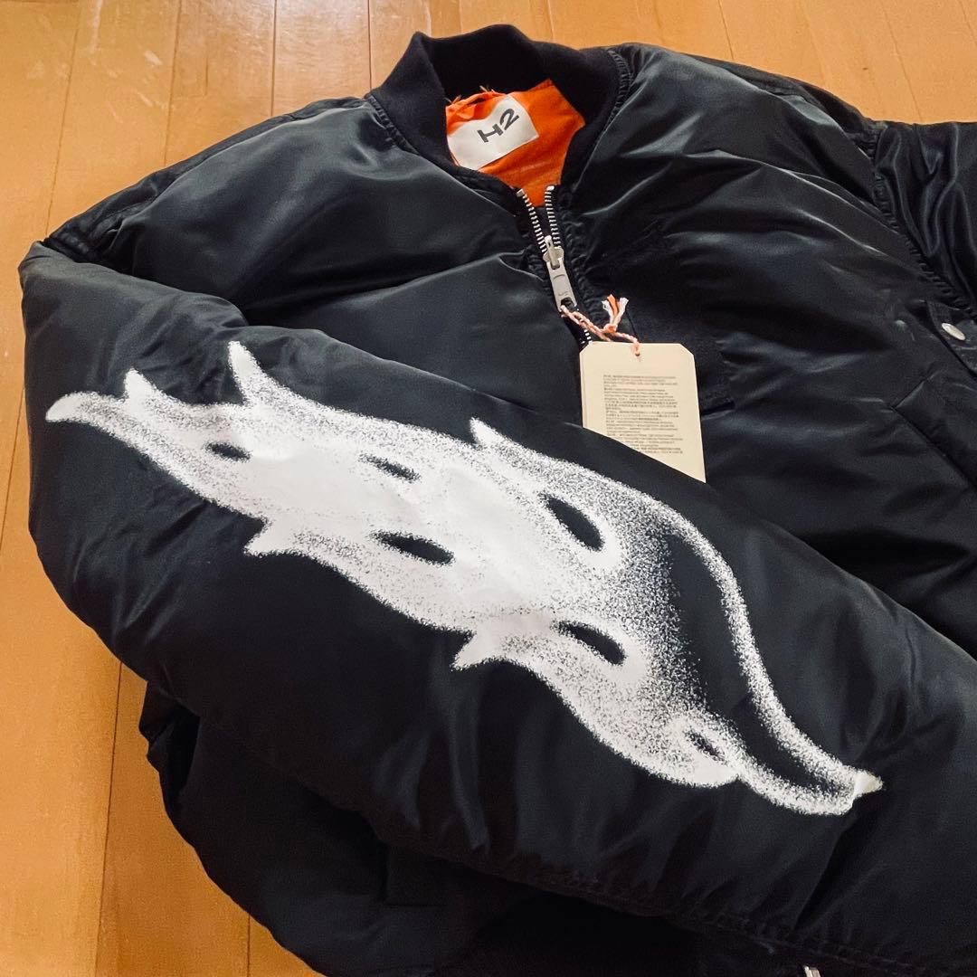HERON PRESTON H2 H&M リバーシブル フライトジャケット - メルカリ