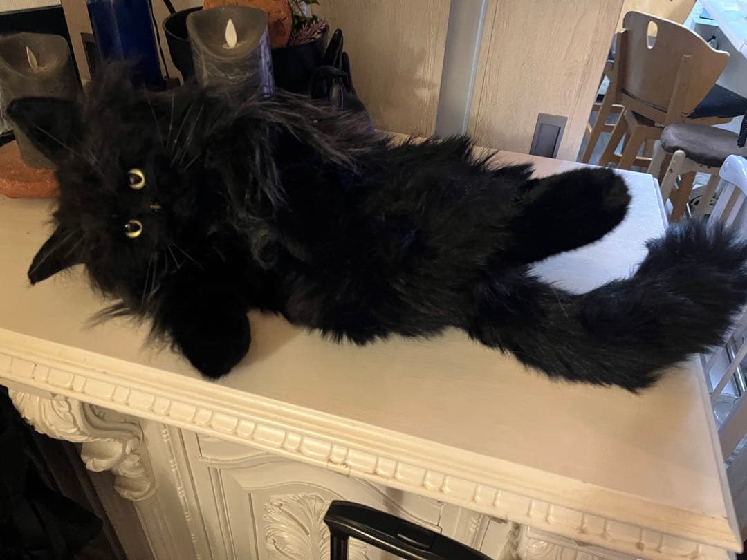 黒猫 ぬいぐるみ 等身大 リュック