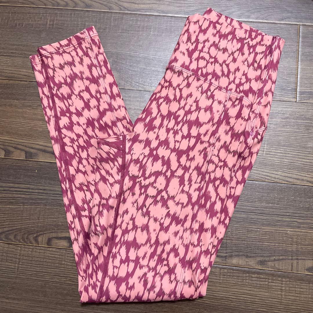 SUKALA】レオパードプリントレギンス ピンク S - メルカリ