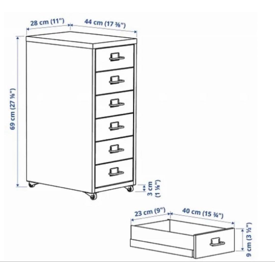 IKEA HELMER ヘルメル 6段チェスト ピンク 廃盤レアカラー イケア