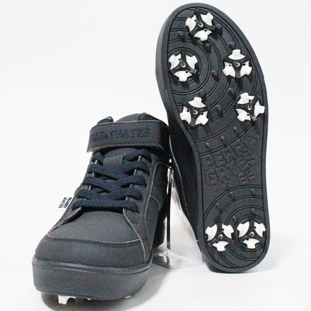 新品箱付 パーリーゲイツ ミドルカットソフトスパイクゴルフシューズ 23.5cm