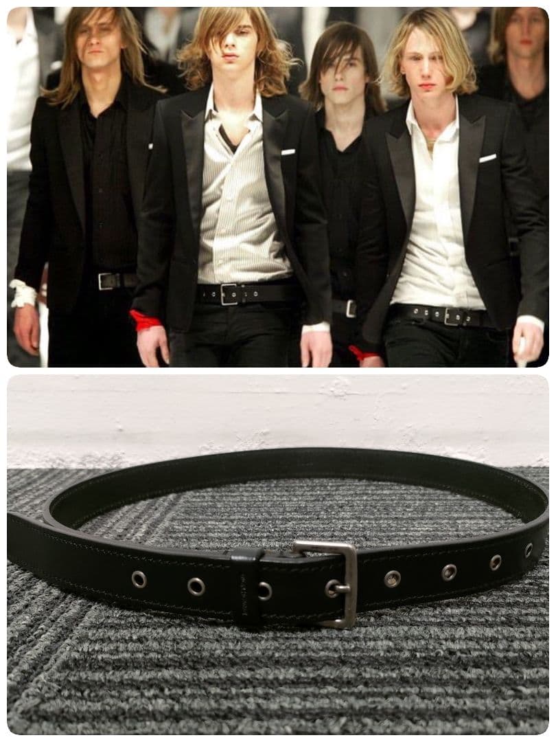 Dior hommeハトメレザーベルト／ディオールオムエディ2005ハト目