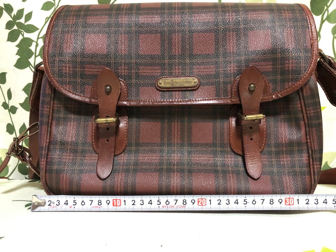 メ(^ ^)y【美品】ポロラルフローレン ヴィンテージ バッグ チェック