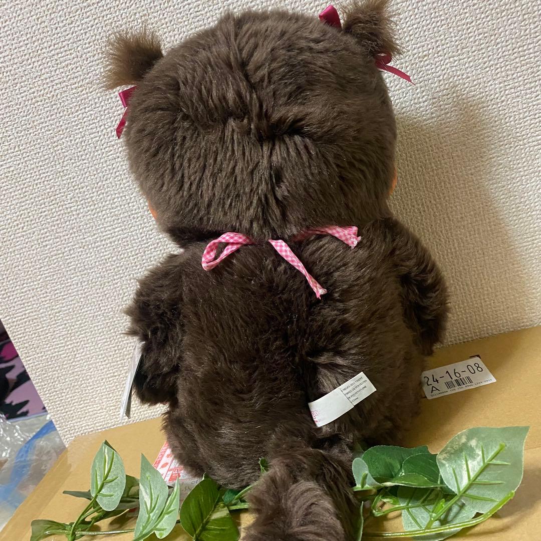 希少　新品タグ付き　やわらかモンチッチ ぬいぐるみ女の子 ツインテール Lサイズ