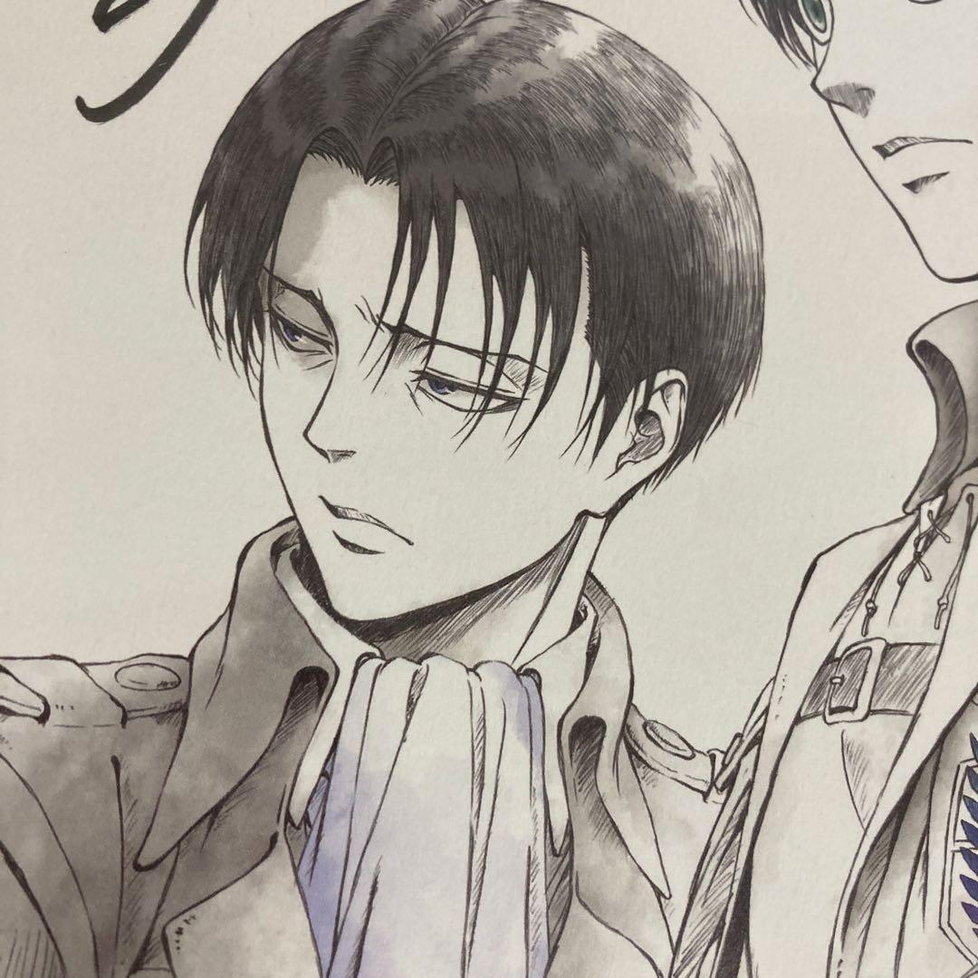 進撃の巨人　リヴァイ　色紙　WITSTUDIO 原画展