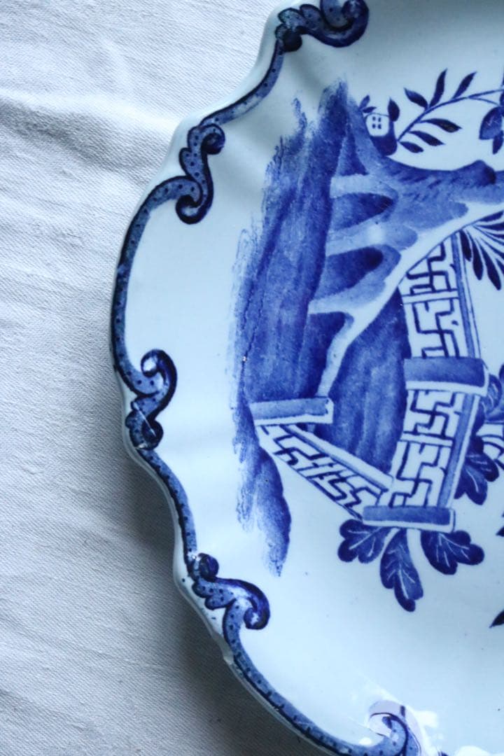 フランス アンティーク creil montereau ペールブルー オランダ - メルカリ