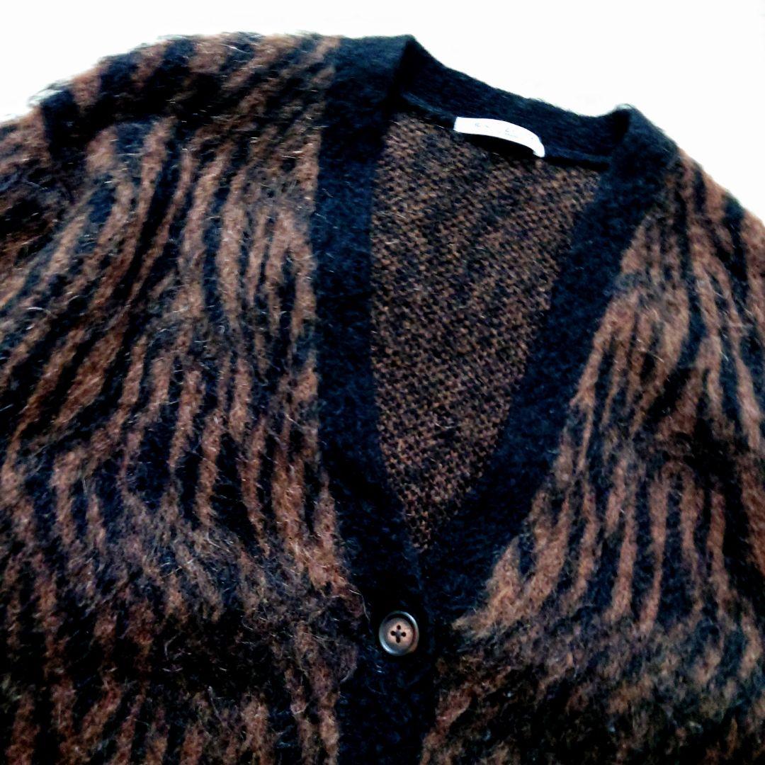 BEAUTY&YOUTH UNITED ARROWS モヘアカーディガン ゼブラ - メルカリ