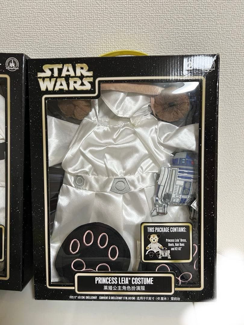 ダッフィー、シェリーメイコスチュームスターウォーズルークスカイウォーカー、レイア