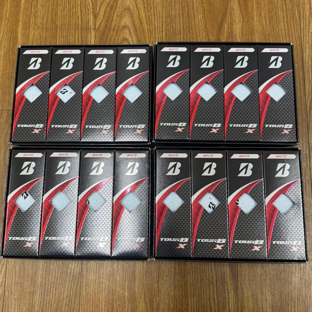 ②【新品】ツアーB X ボール 2024 4箱 ブリヂストンゴルフ 2024 TOUR B X / TOUR B XS 1ダース(12球入) 2024