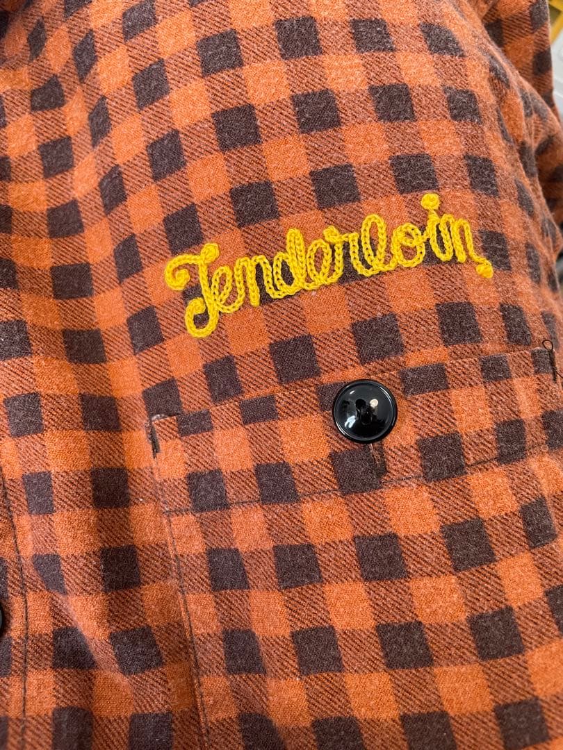 テンダーロイン ネルシャツ Lサイズ オレンジ フランネルシャツ