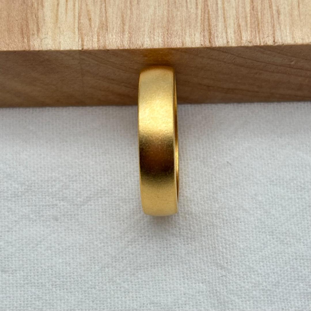 K18ゴールド マット仕上げリング 4.2g