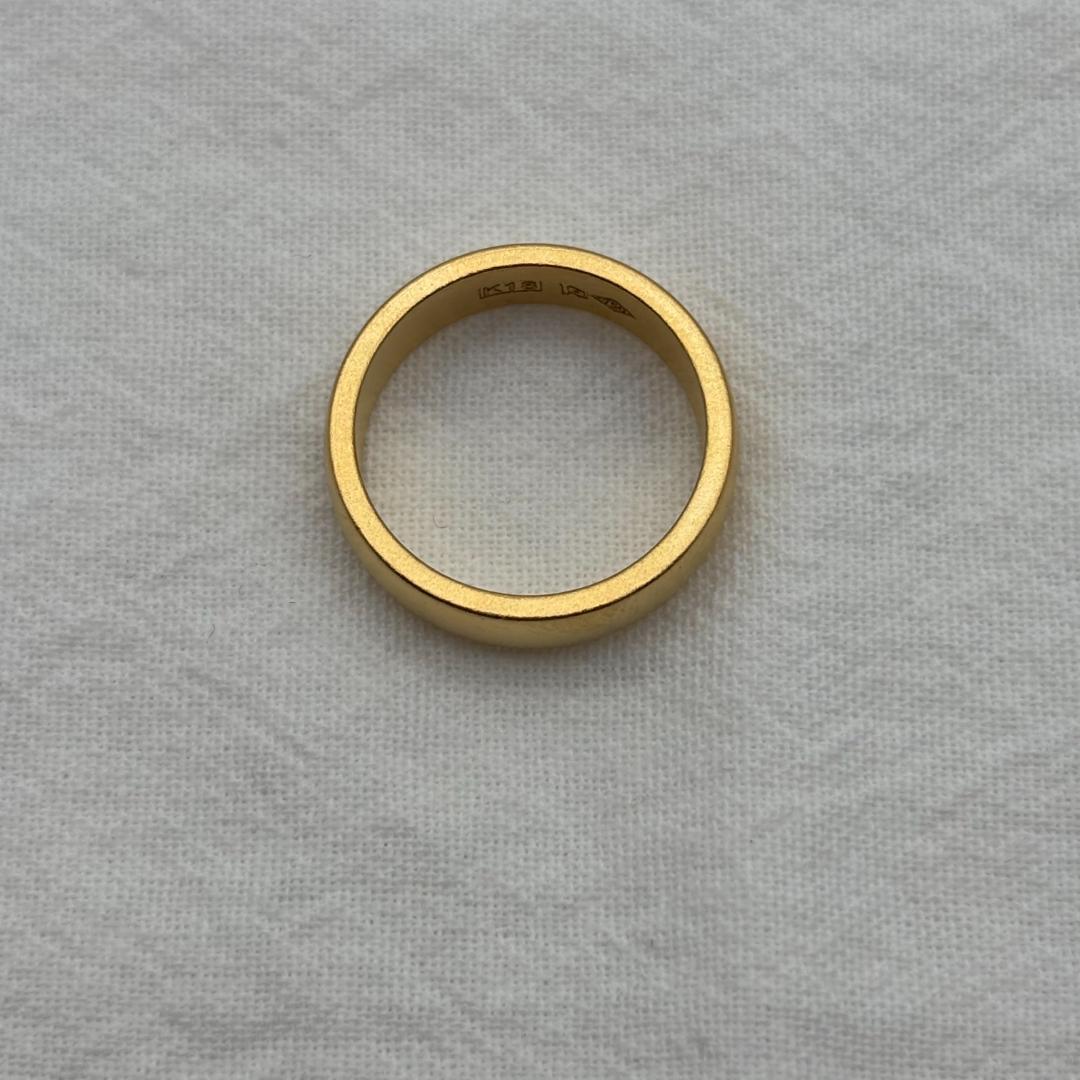 K18ゴールド マット仕上げリング 4.2g