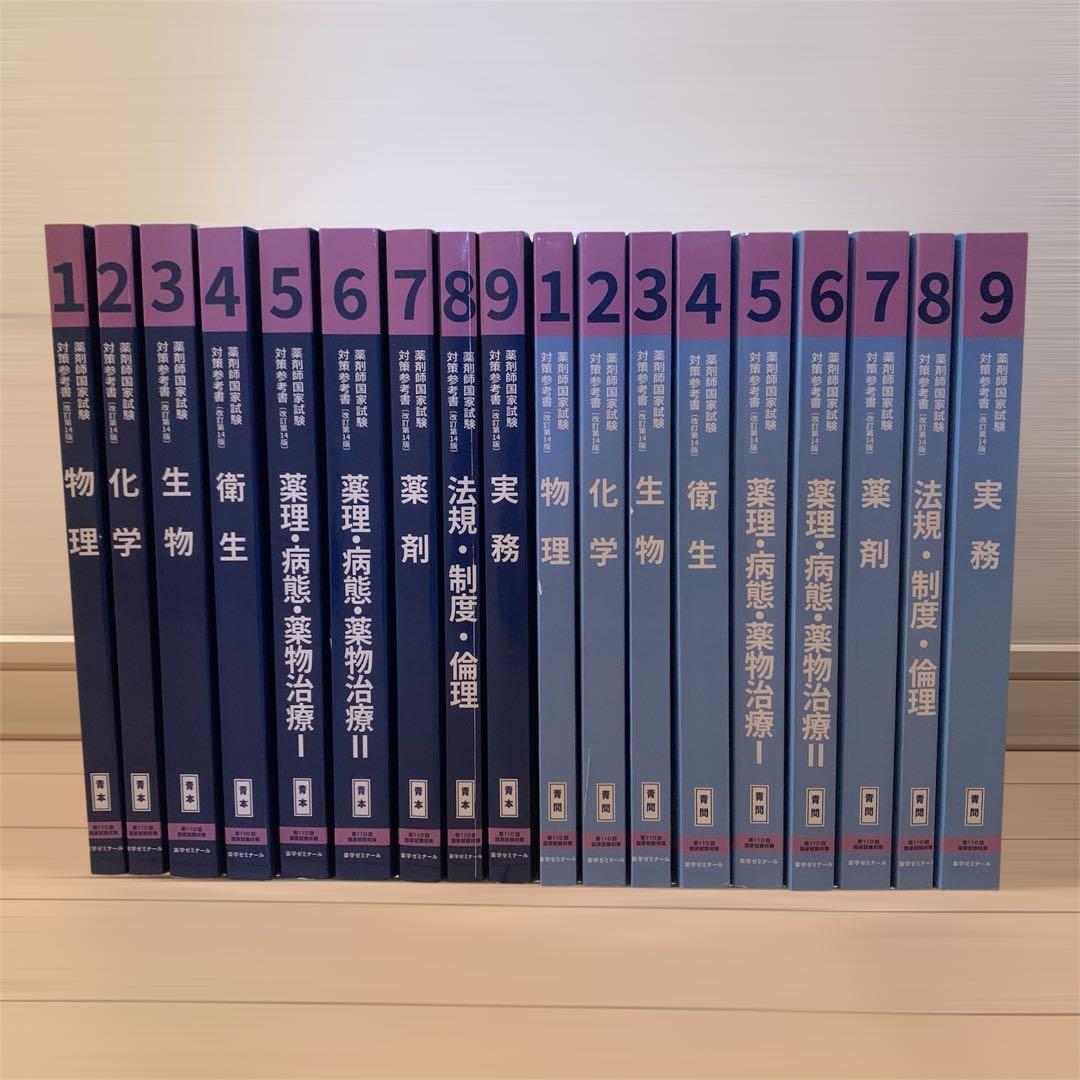 第110回薬剤師国家試験対策参考書 青本青問全科目セット 赤シート付き