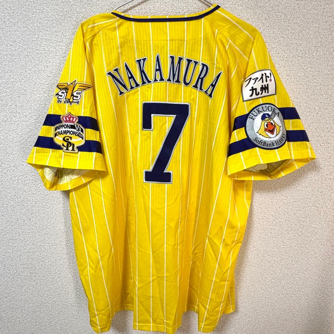 ソフトバンクホークス 刺繍 ハイグレードユニフォーム 中村 晃 鷹の