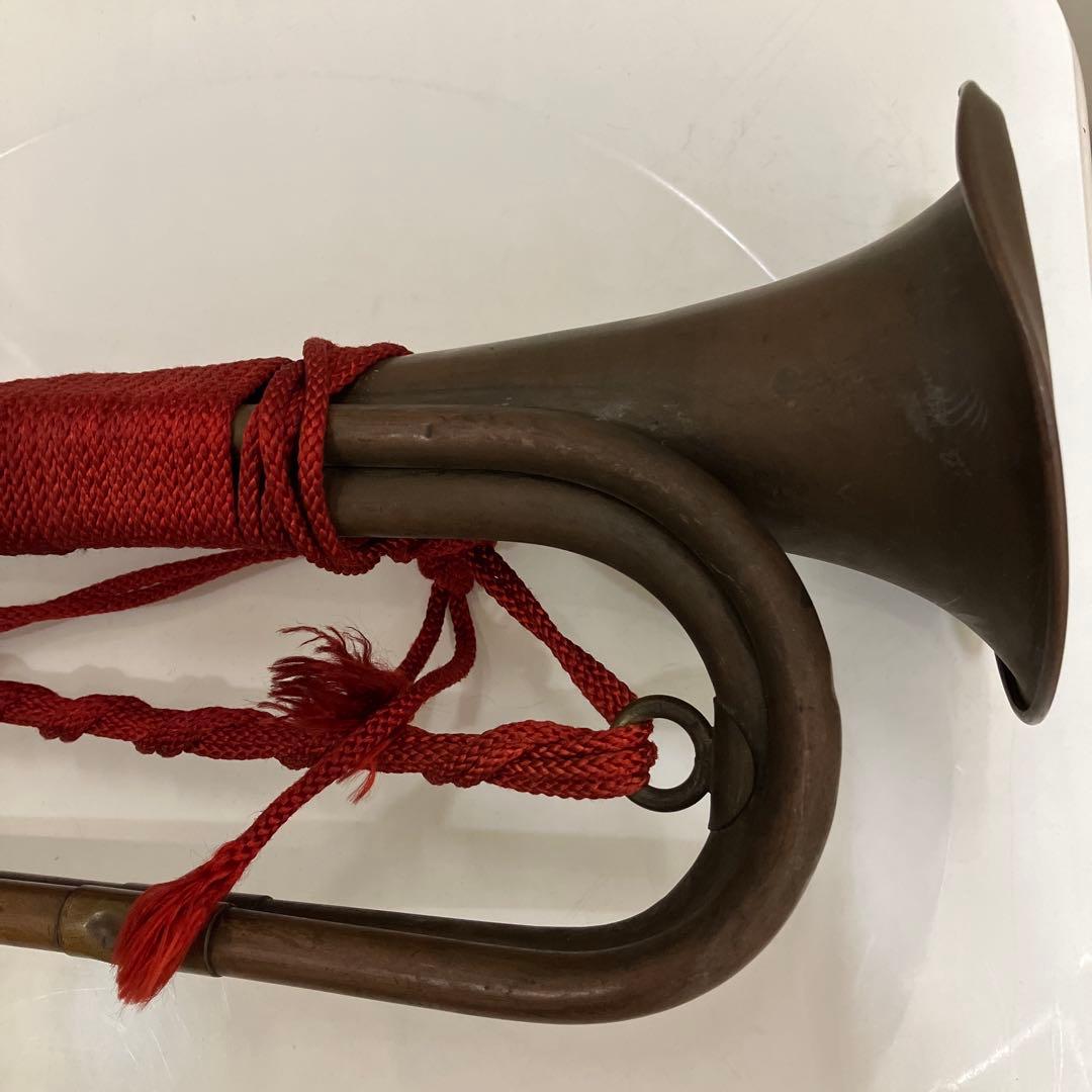 旧日本軍 軍隊ラッパ 突撃ラッパ 陸軍 軍用 アンティーク 当時物 レトロ