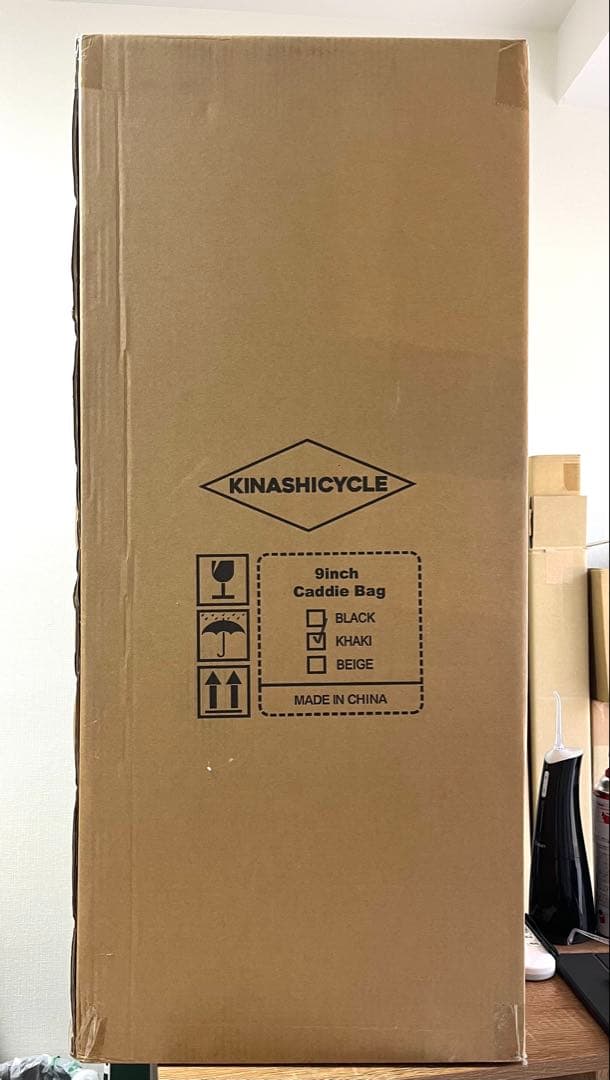 新品未使用・希少】キャディバッグ(THE GOLF) 木梨サイクル カーキ