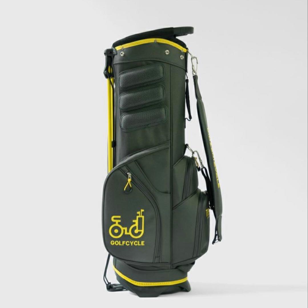 新品未使用・希少】キャディバッグ(THE GOLF) 木梨サイクル カーキ