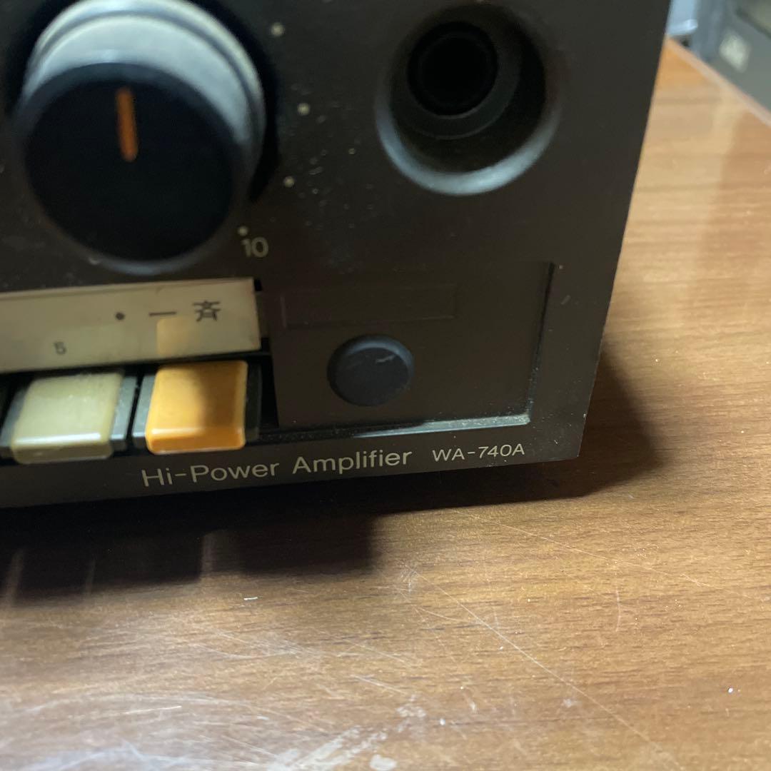 National ハイパワーアンプ 卓上型音響装置 WA-740A ジャンク - メルカリ
