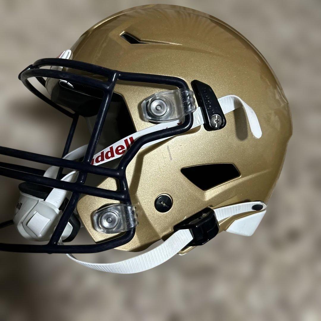 Riddell ゴールド アメリカンフットボールヘルメット S - メルカリ