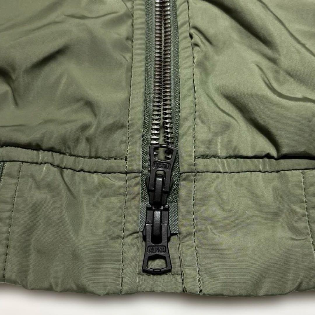 美品ALPHA INDUSTRIES オリーブグリーン MA-1 ジャケット L - メルカリ