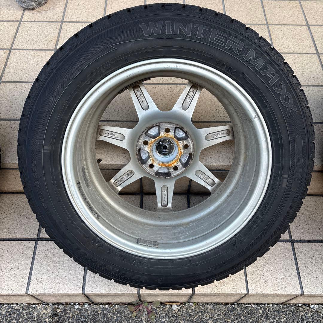 【used】205/60/R16 スタッドレスウィンタータイヤ ホイールセット