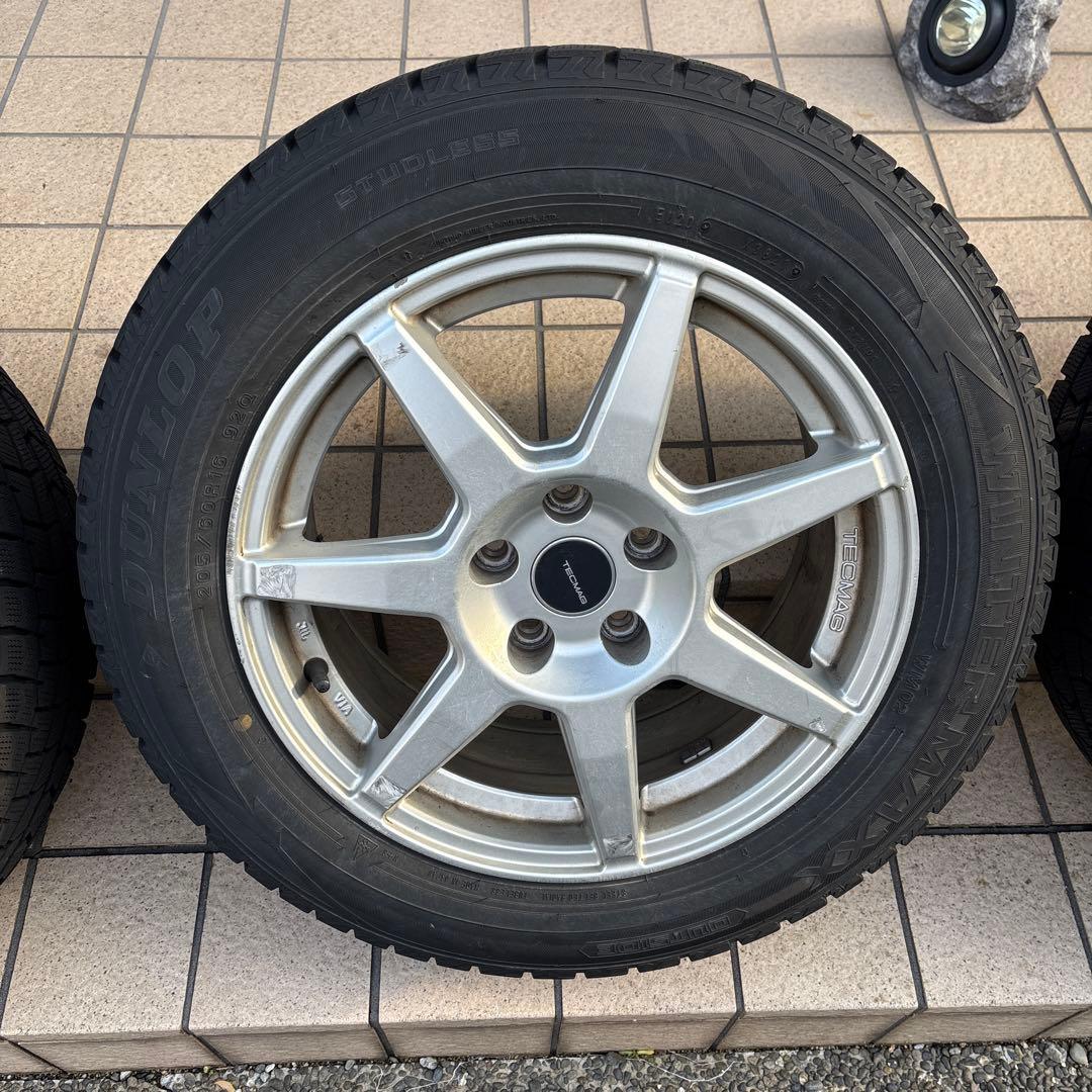 【used】205/60/R16 スタッドレスウィンタータイヤ ホイールセット