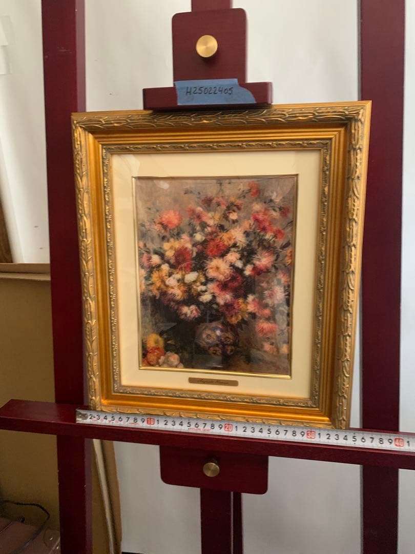 ルノワール 花瓶の花　印刷画　金　額縁　フレーム　絵画　アート
