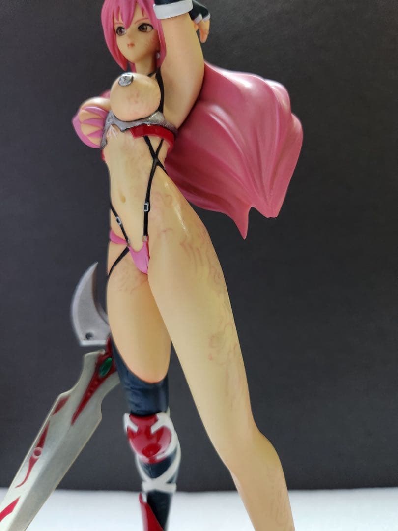 オーバーダード女剣士1/8 22cm ガレージキット　アトリエ福崎完成品刺青塗装