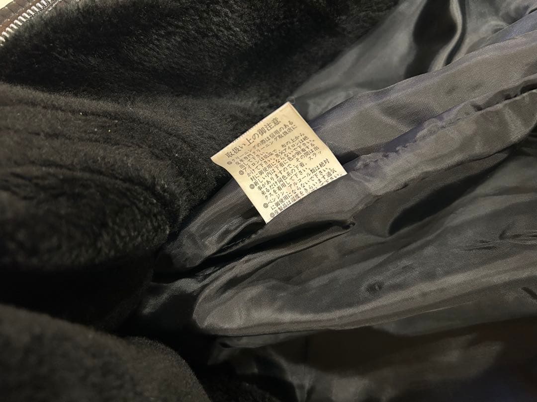 未使用級 vintage レザー G1 フライトジャケット MA-1 ファー ファー