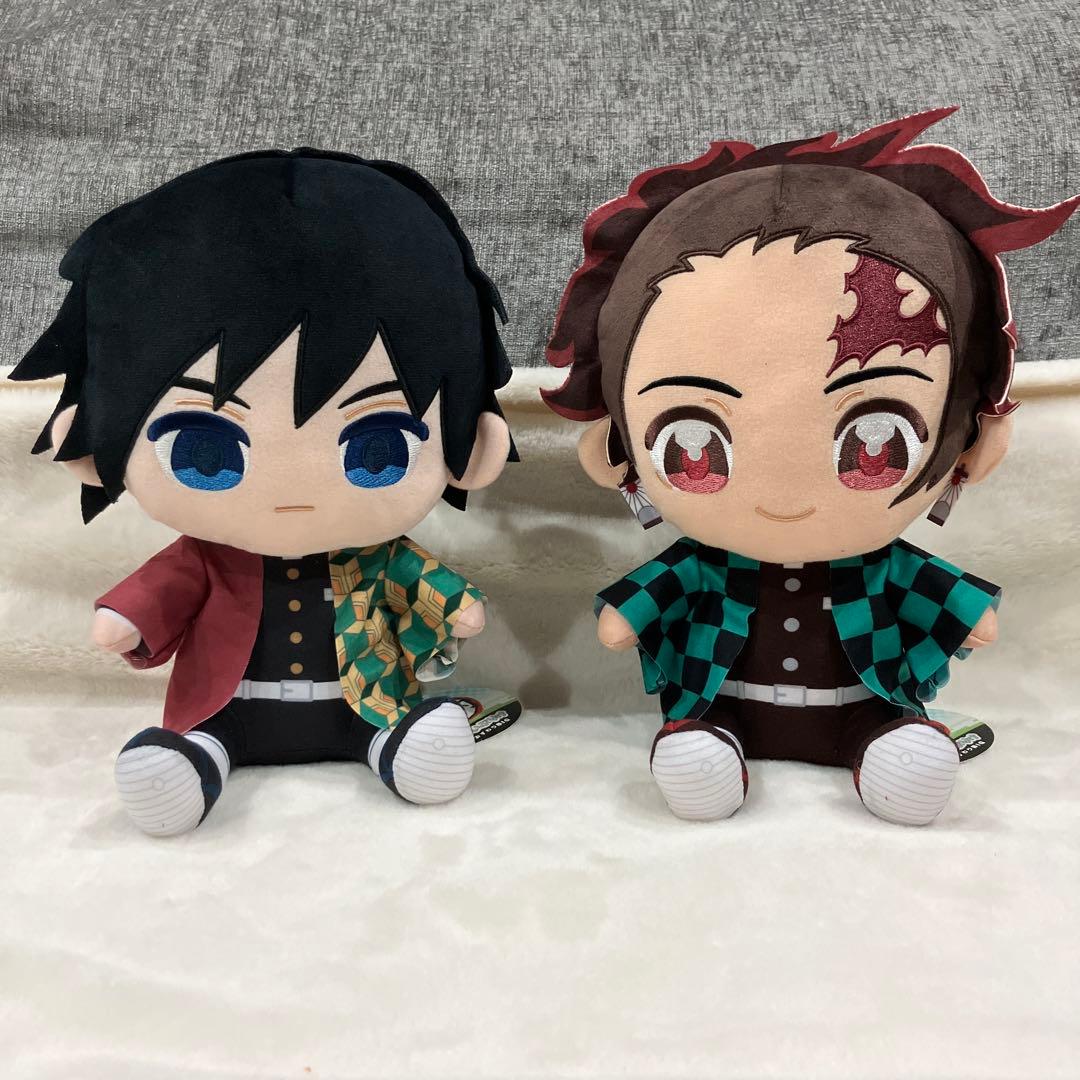 鬼滅の刃 ぬいぷりけ おすわりBIG1 冨岡義勇 竈門炭治郎 セット【最