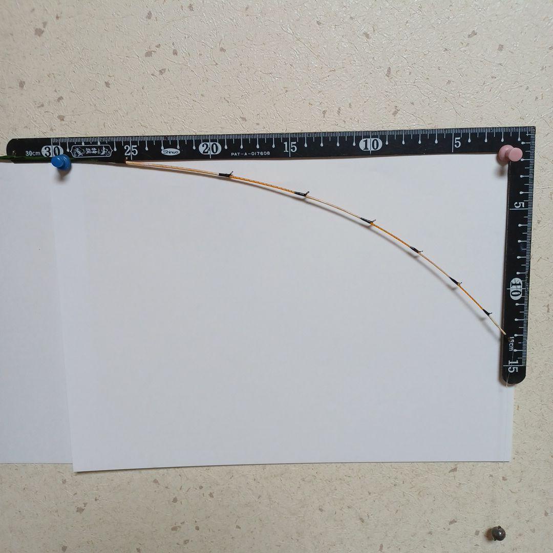 自作筏ちぬ竿　1.46m　瀬川彦次仕様グラスファイバー