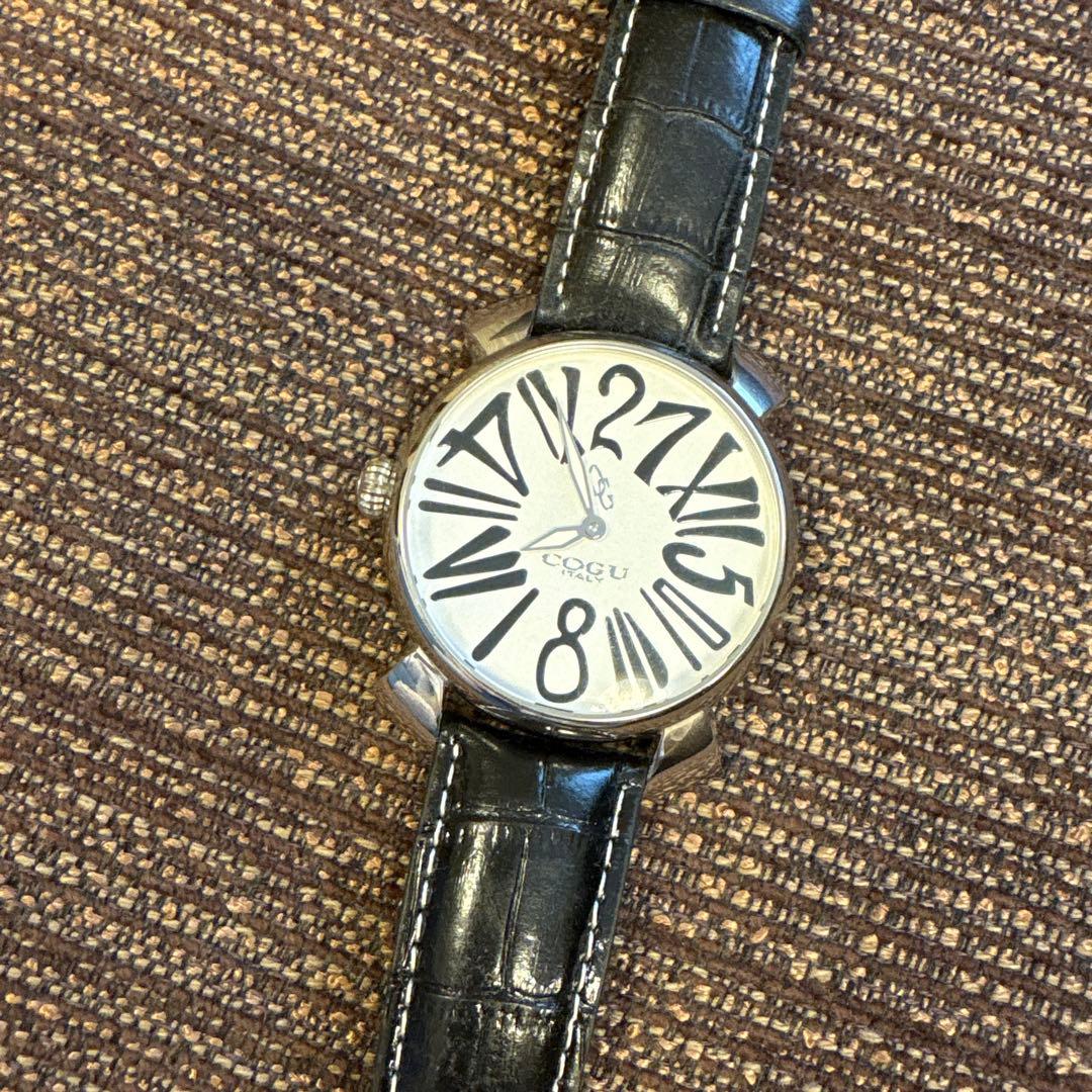 COGU コグ】美品 ジャンピングアワー 自動巻 メンズ 腕時計 裏