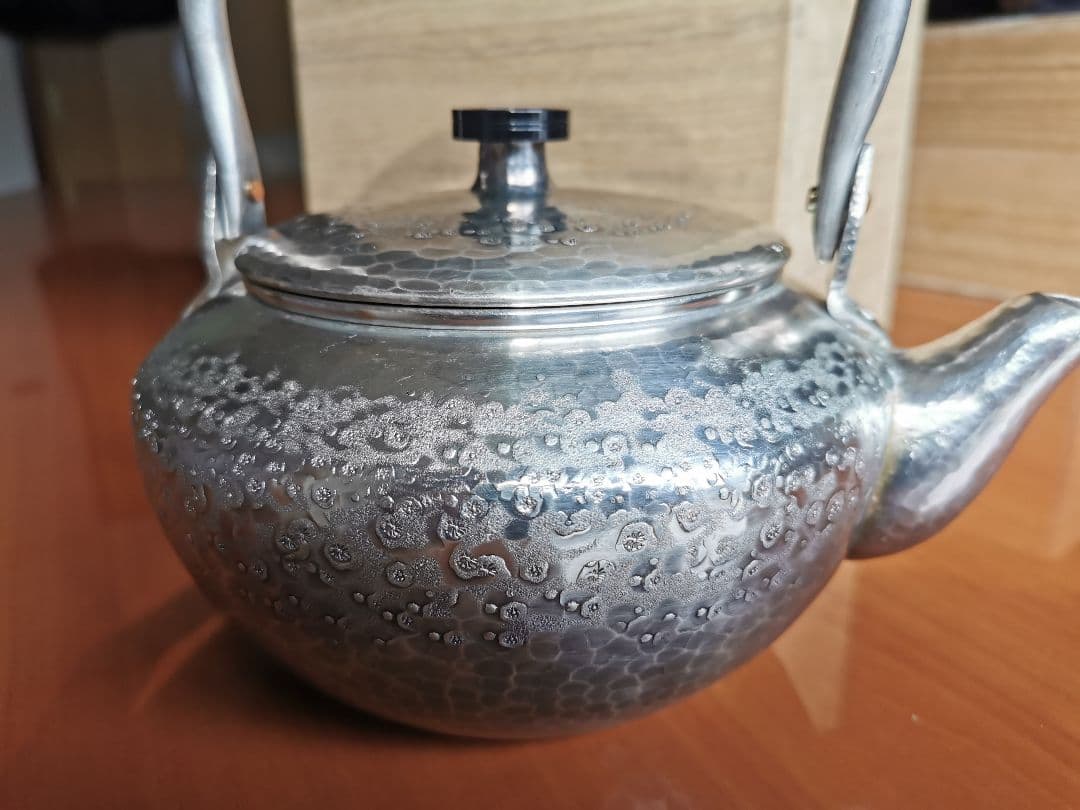 鎚起銅器　清雅堂　銅湯沸　西方正　作　玉川堂