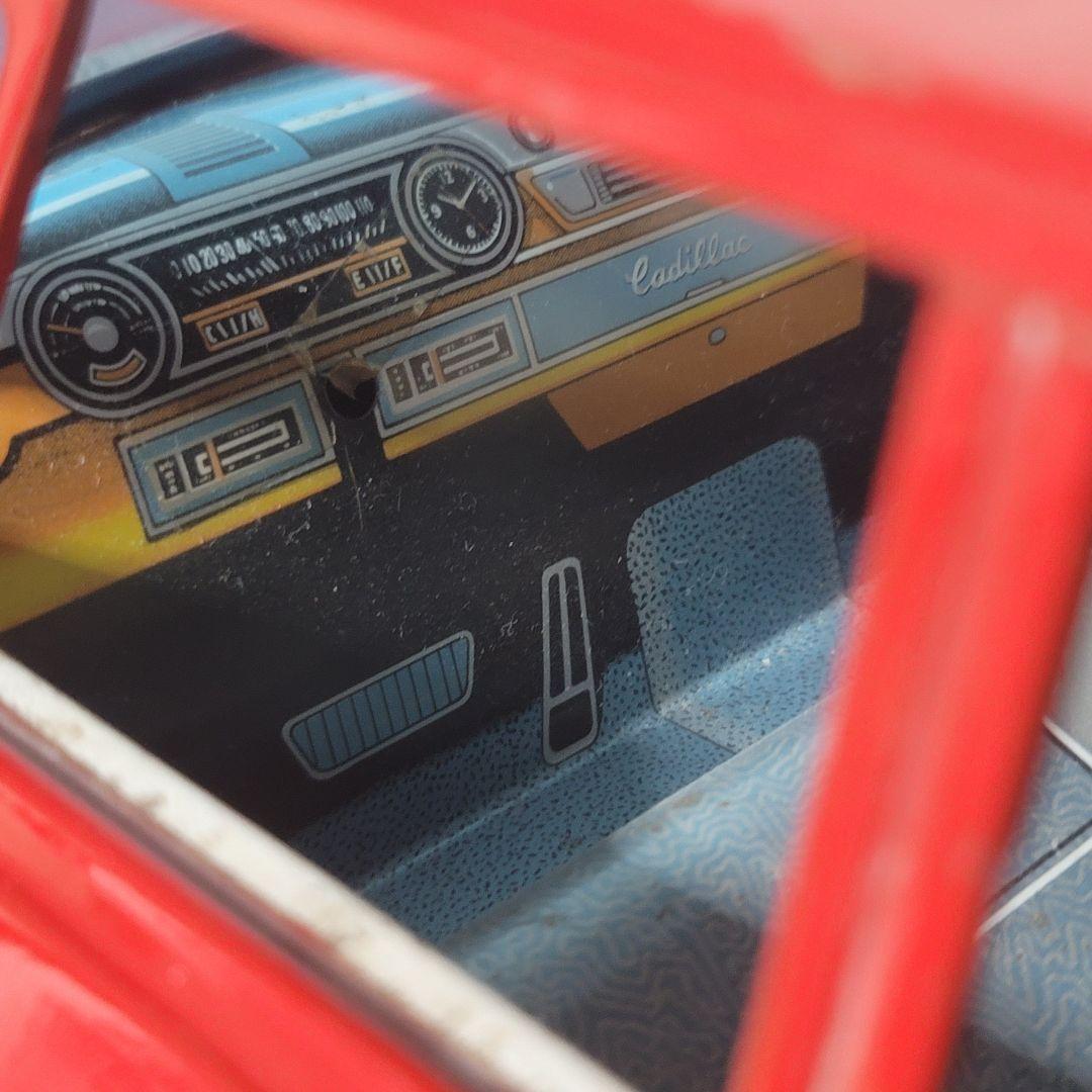 野村トーイ ブリキ 特大キャデラック赤色 65cm - メルカリ