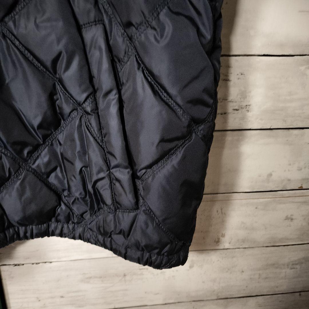 PRADA プラダ キルティング ダウンジャケット フード付き プレートロゴ