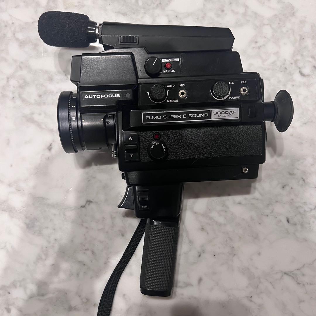 ELMO SUPER 8 SOUND 3000AF フィルムカメラ　外観綺麗 ELMO Super 8 Sound 3000AF macro 8mm Movie Camera Japan [For parts