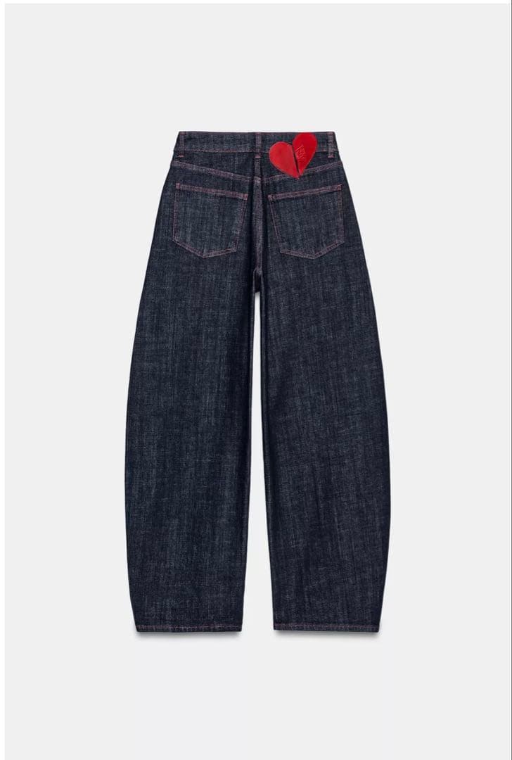 ZARA Z1975ハイウエストバレルフィットデニムパンツ 34 - メルカリ