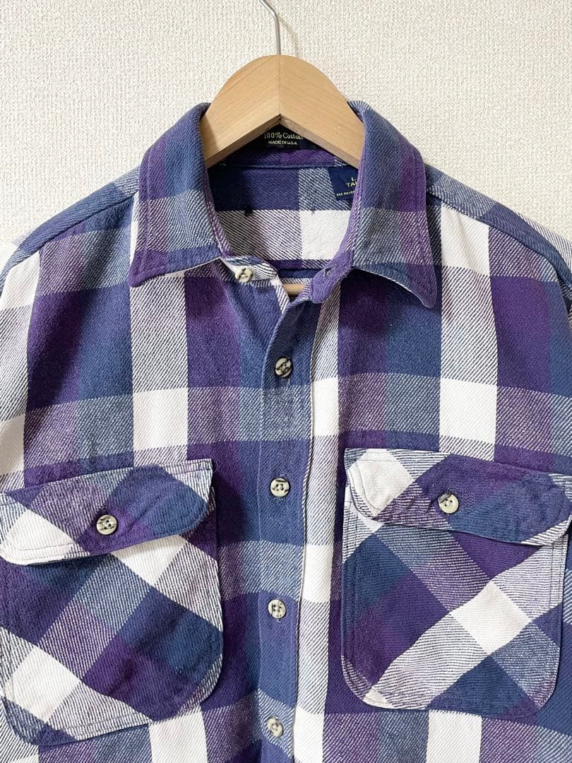 80's アメリカ製 oshkosh ヘビーネル L オシュコシュ - メルカリ